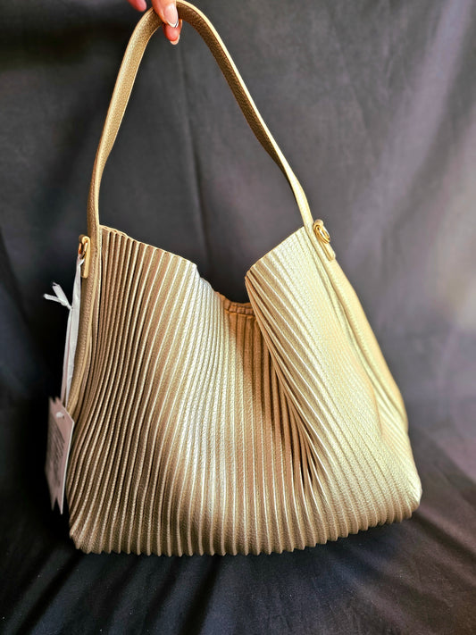 Borsa Plissettata Oro
