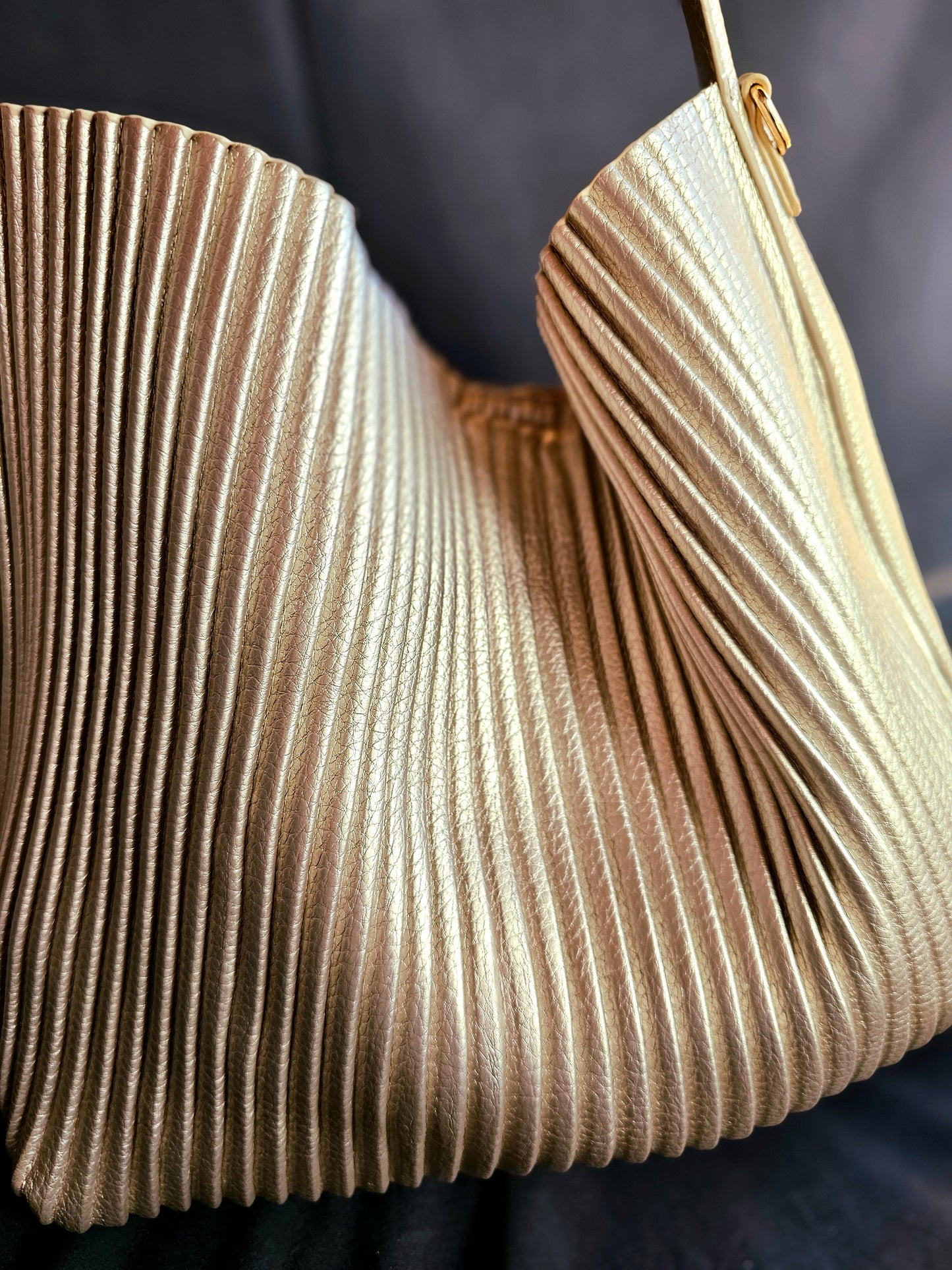Borsa Plissettata Oro