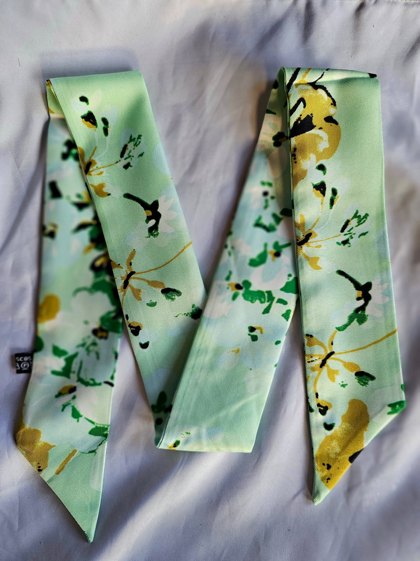 Foulard Floreale Verde