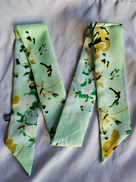 Foulard Floreale Verde
