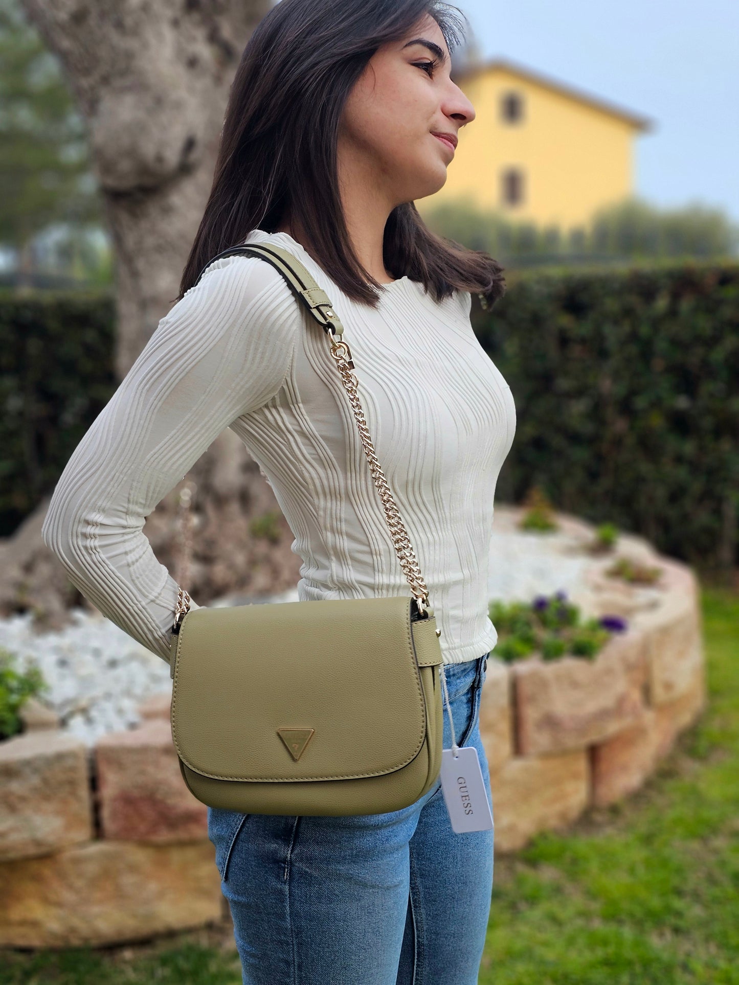 Guess Borsa a Spalla Fedora Sage