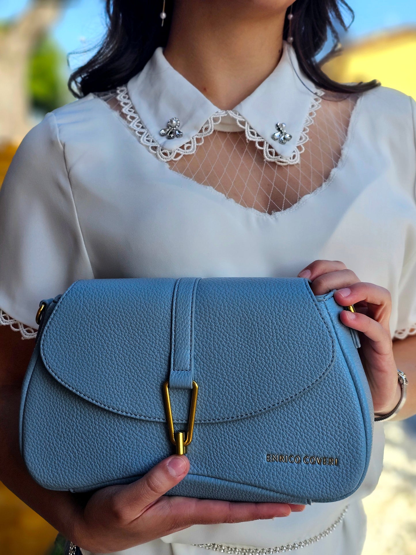 Enrico Coveri Borsa Azzurra