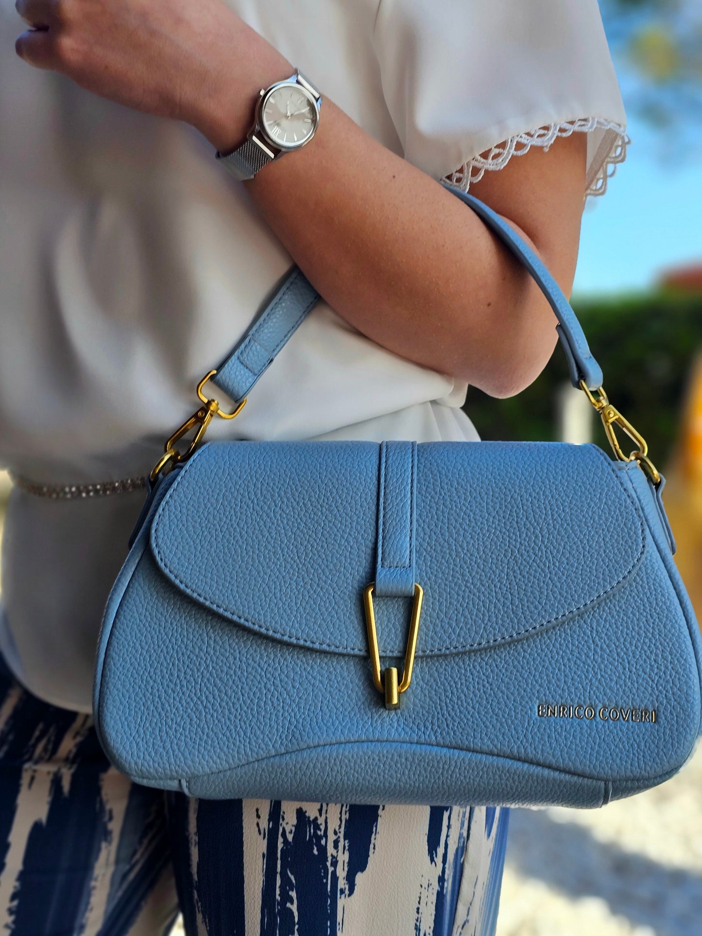 Enrico Coveri Borsa Azzurra