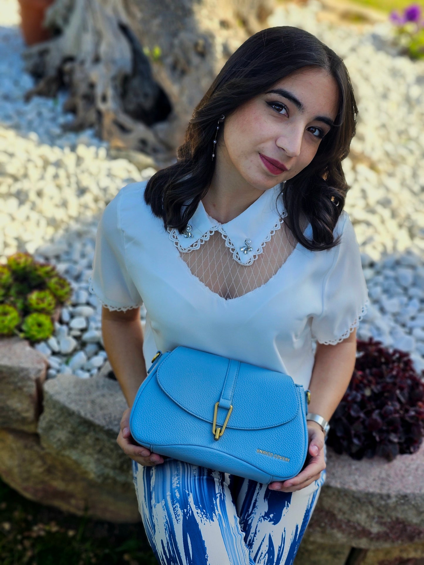 Enrico Coveri Borsa Azzurra