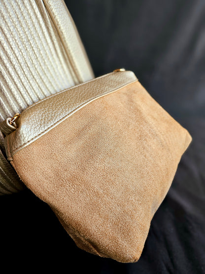 Borsa Plissettata Oro