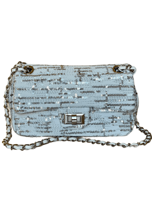 Borsa con Paillettes Argento - Borsa Kassandra Silver