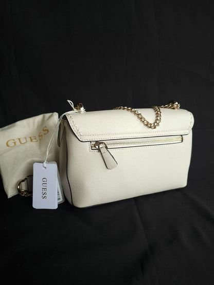 Guess Borsa a Spalla/Tracolla Nastra Off White