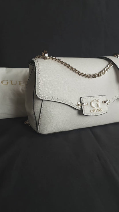 Guess Borsa a Spalla/Tracolla Nastra Off White